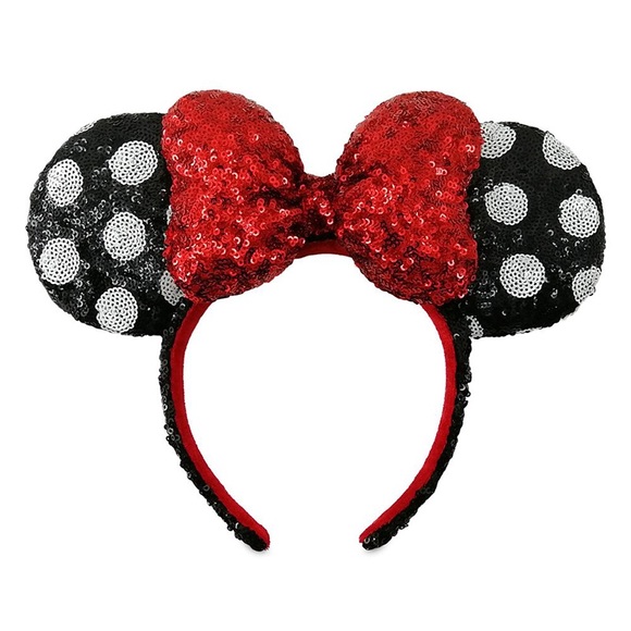 Disney Ears Headband Classic Minnie Mouse Sequin Polka Dots